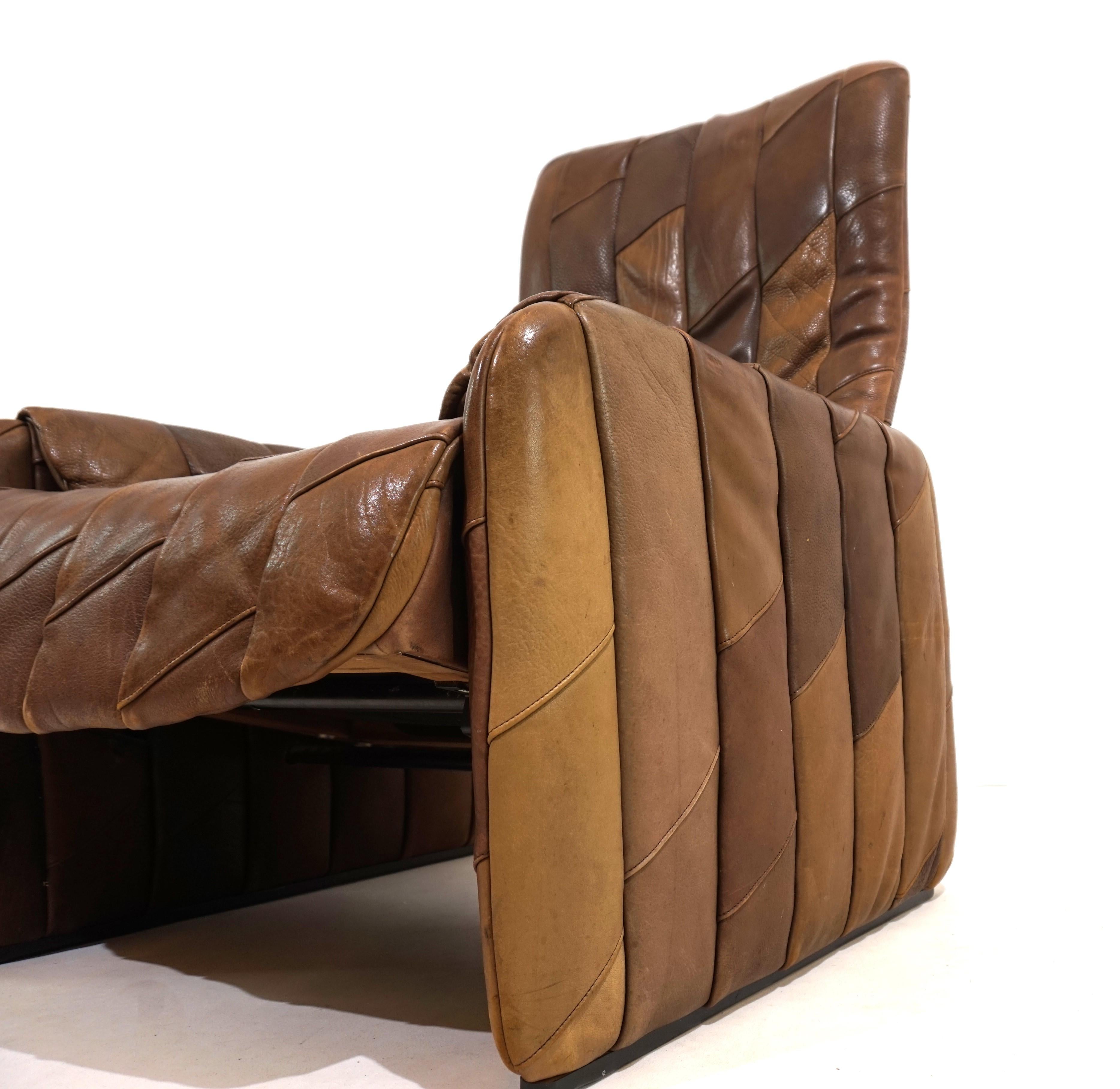 De Sede DS 50 patchwork leather armchair For Sale 1