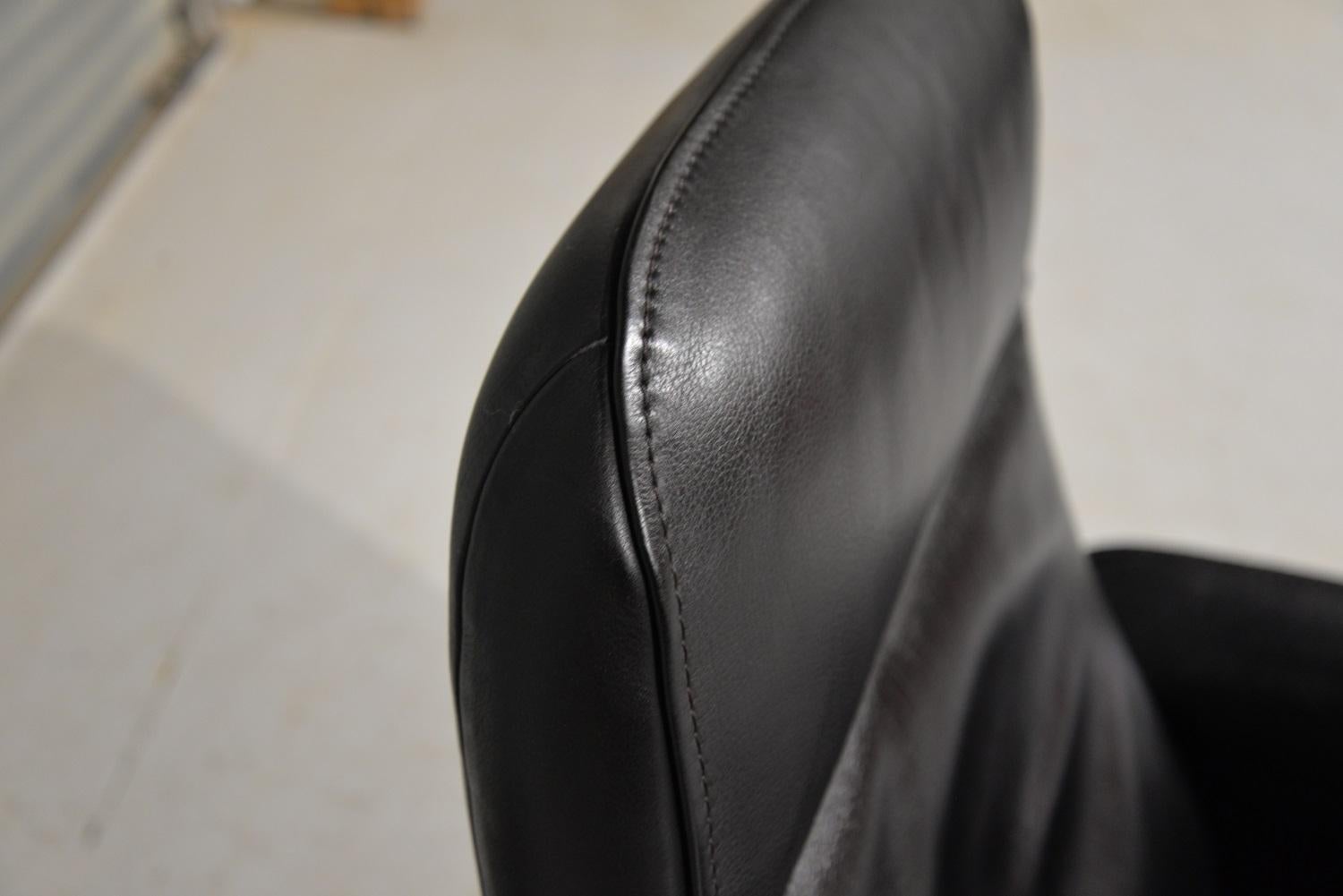 De Sede DS 50 Reclining Leather Lounge Armchair, Switzerland For Sale 5