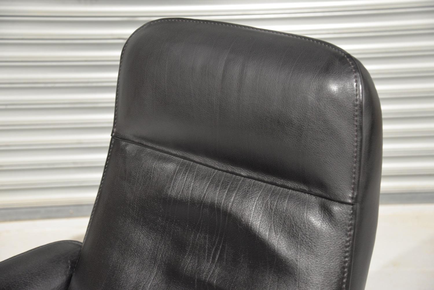 De Sede DS 50 Reclining Leather Lounge Armchair, Switzerland For Sale 6