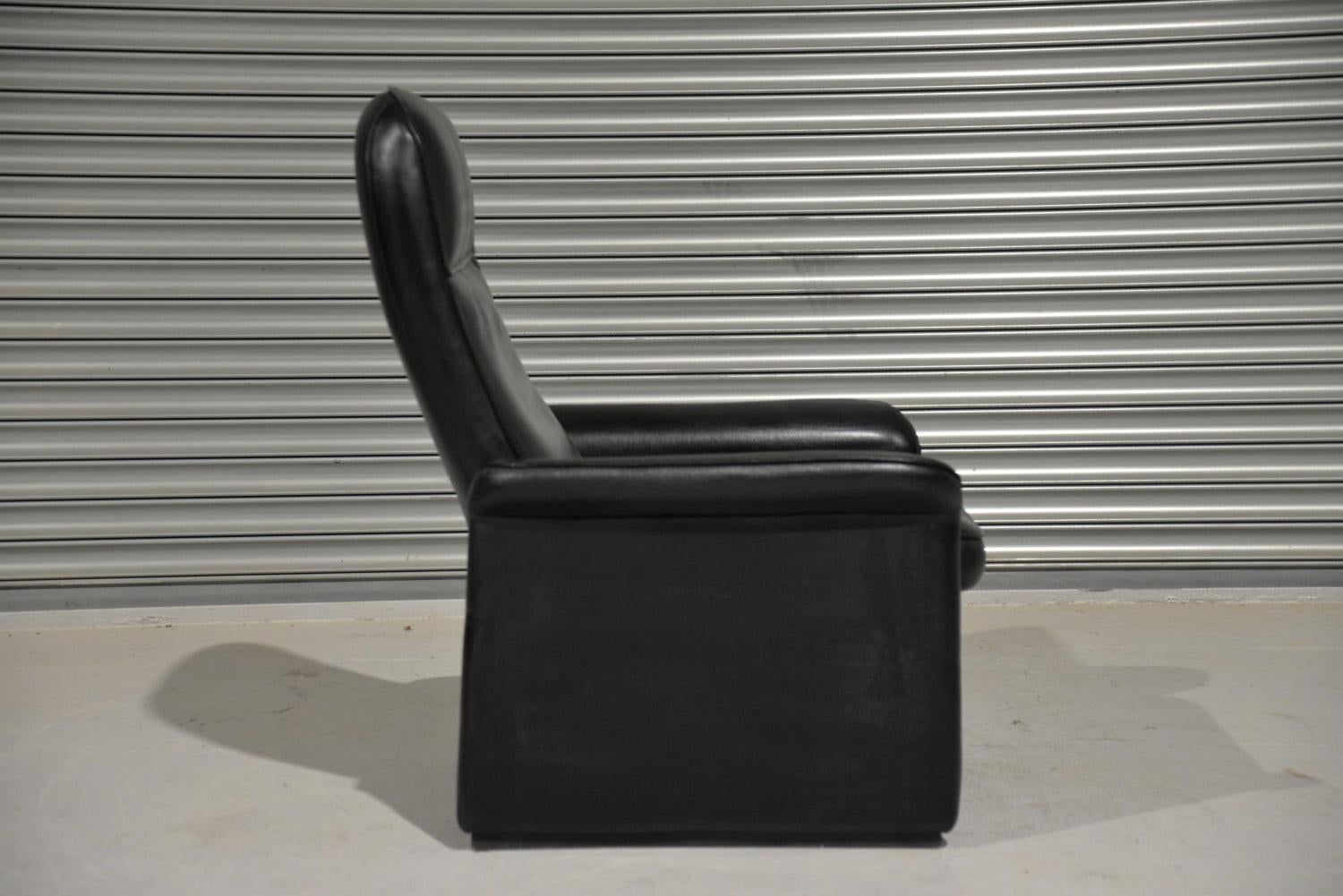 Late 20th Century De Sede DS 50 Reclining Leather Lounge Armchair, Switzerland For Sale