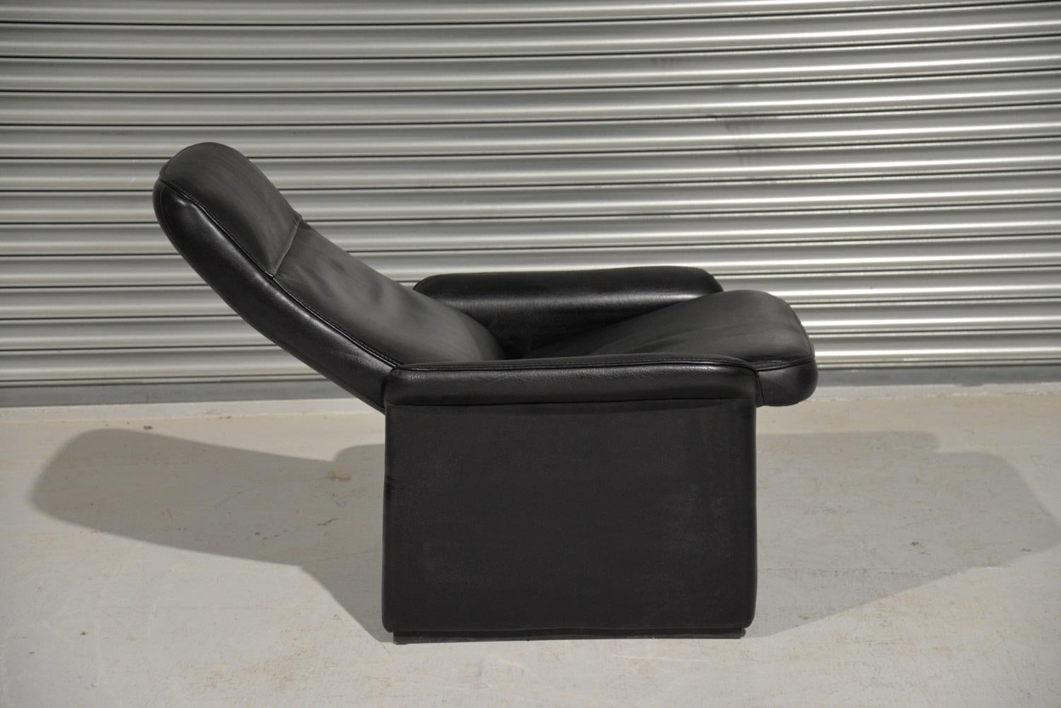De Sede DS 50 Reclining Leather Lounge Armchair, Switzerland For Sale 2