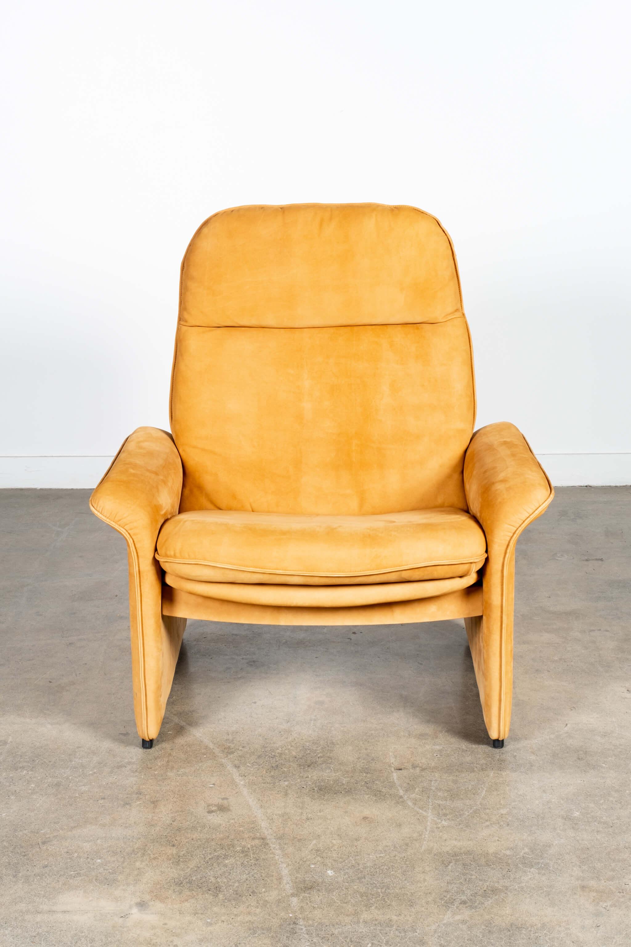 Late 20th Century De Sede DS-50 Reclining Lounge Chair and Ottoman