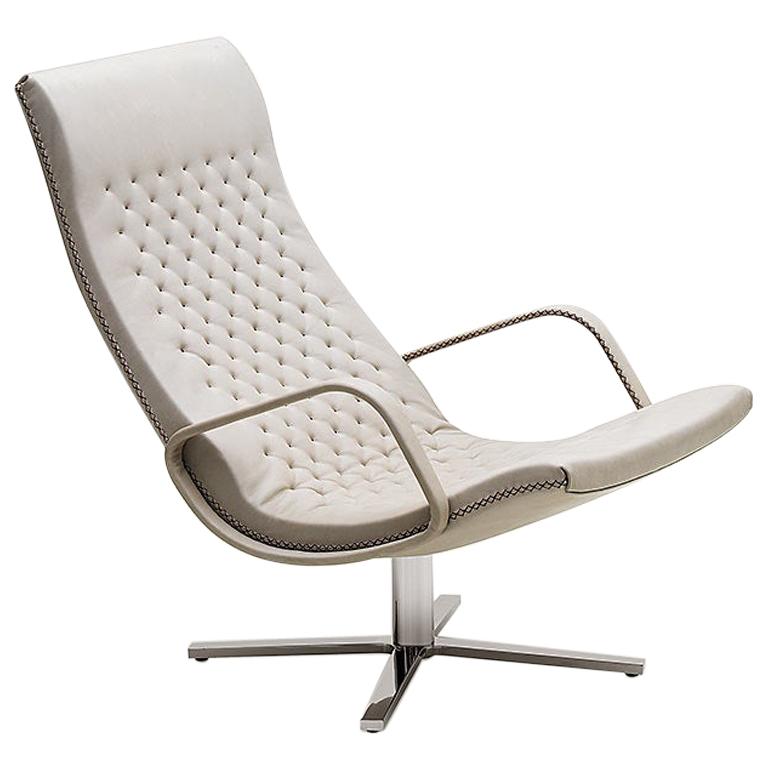 Fauteuil De Sede DS-51 en tissu d'ameublement des neiges par Antonella Scarpitta