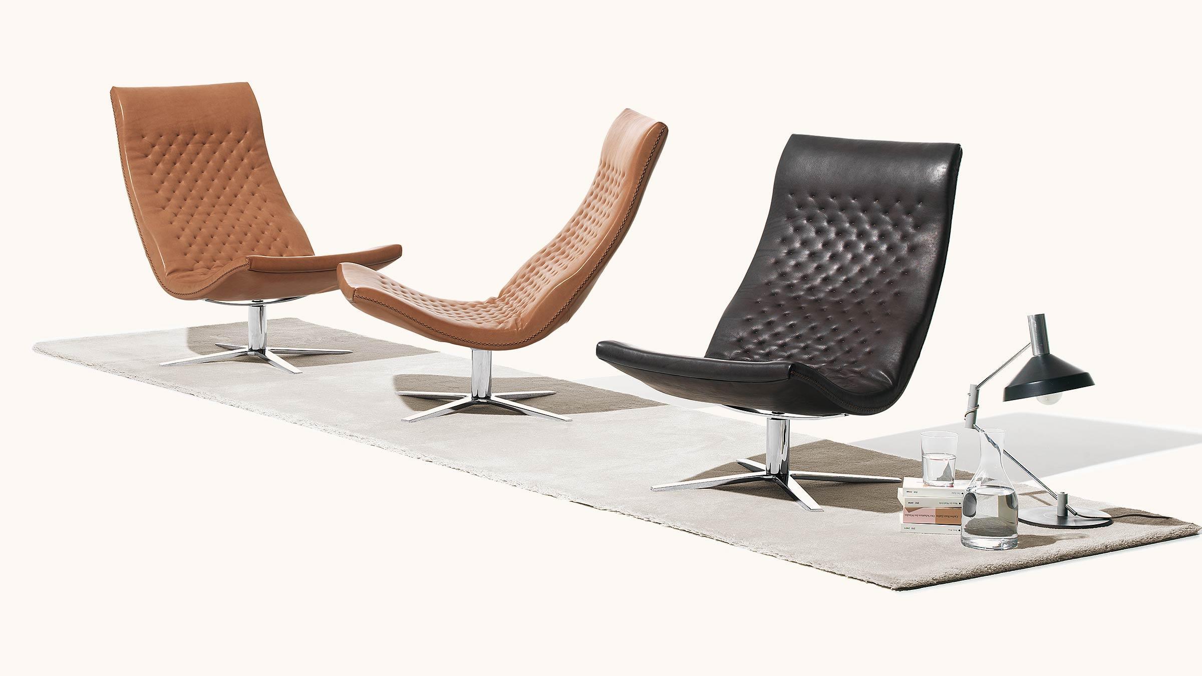 Modern De Sede DS-51 Chair in Black Upholstery by Antonella Scarpitta For Sale