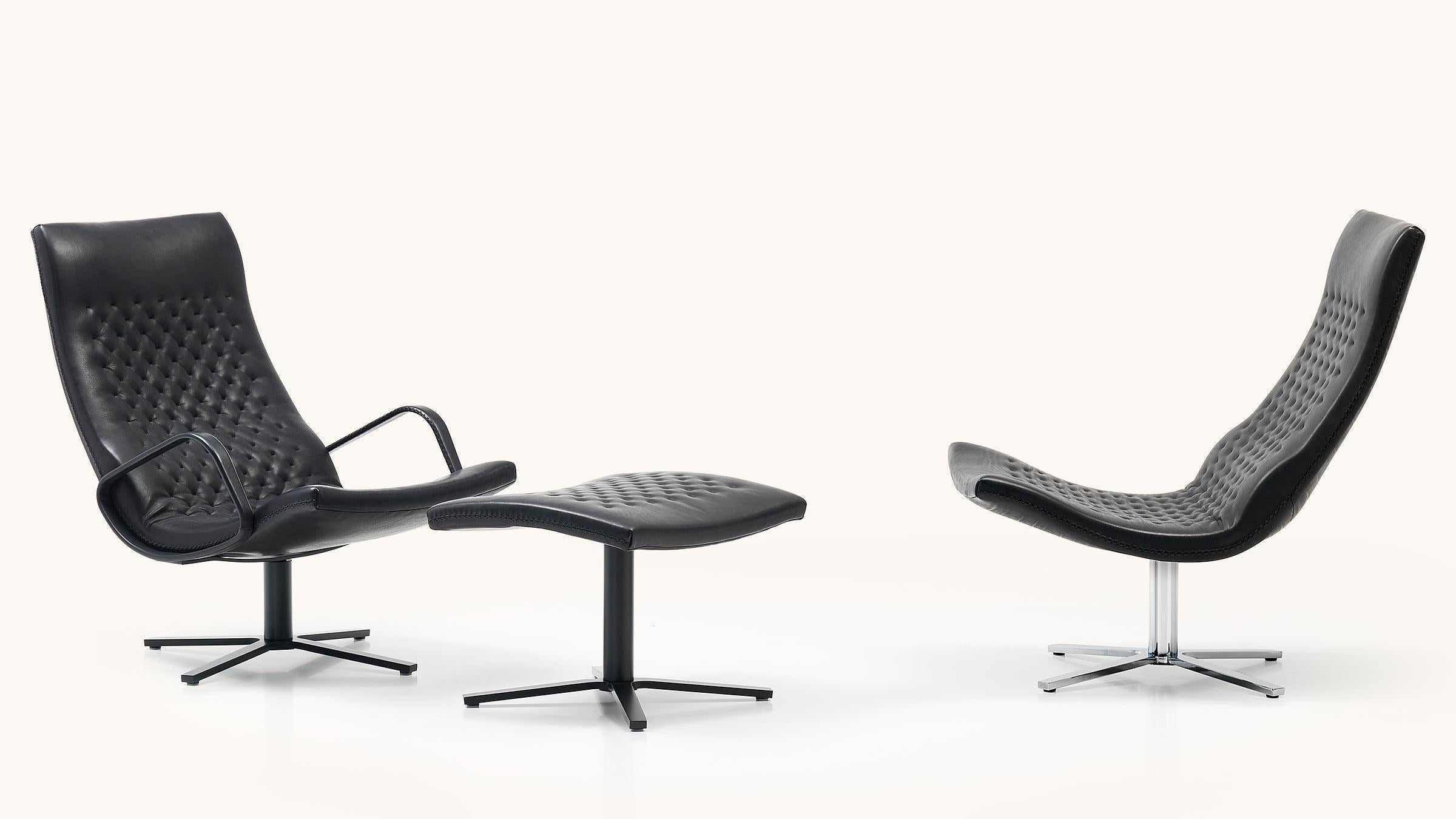 Swiss De Sede DS-51 Chair in Black Upholstery by Antonella Scarpitta For Sale