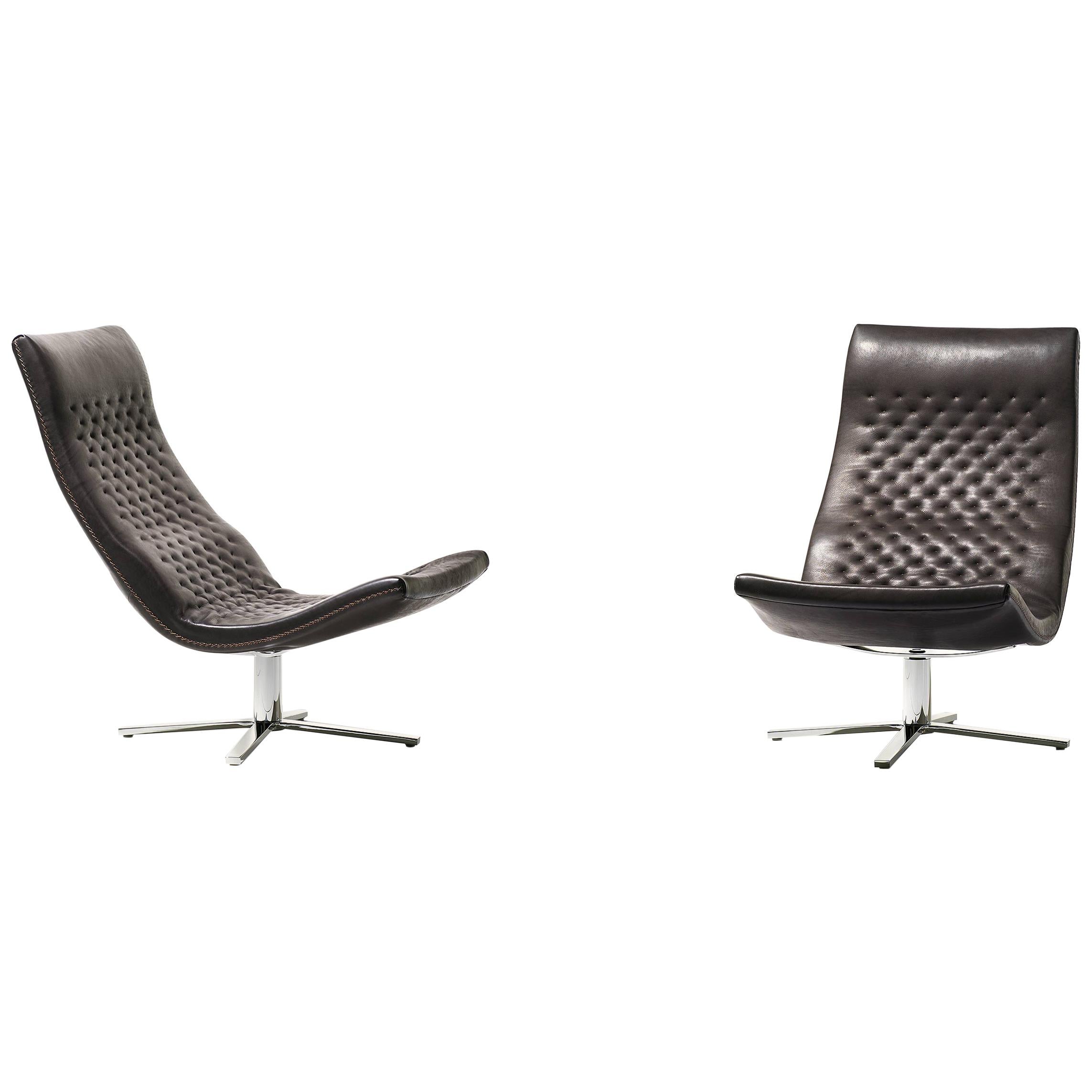 De Sede DS-51 Chair in Black Upholstery by Antonella Scarpitta For Sale