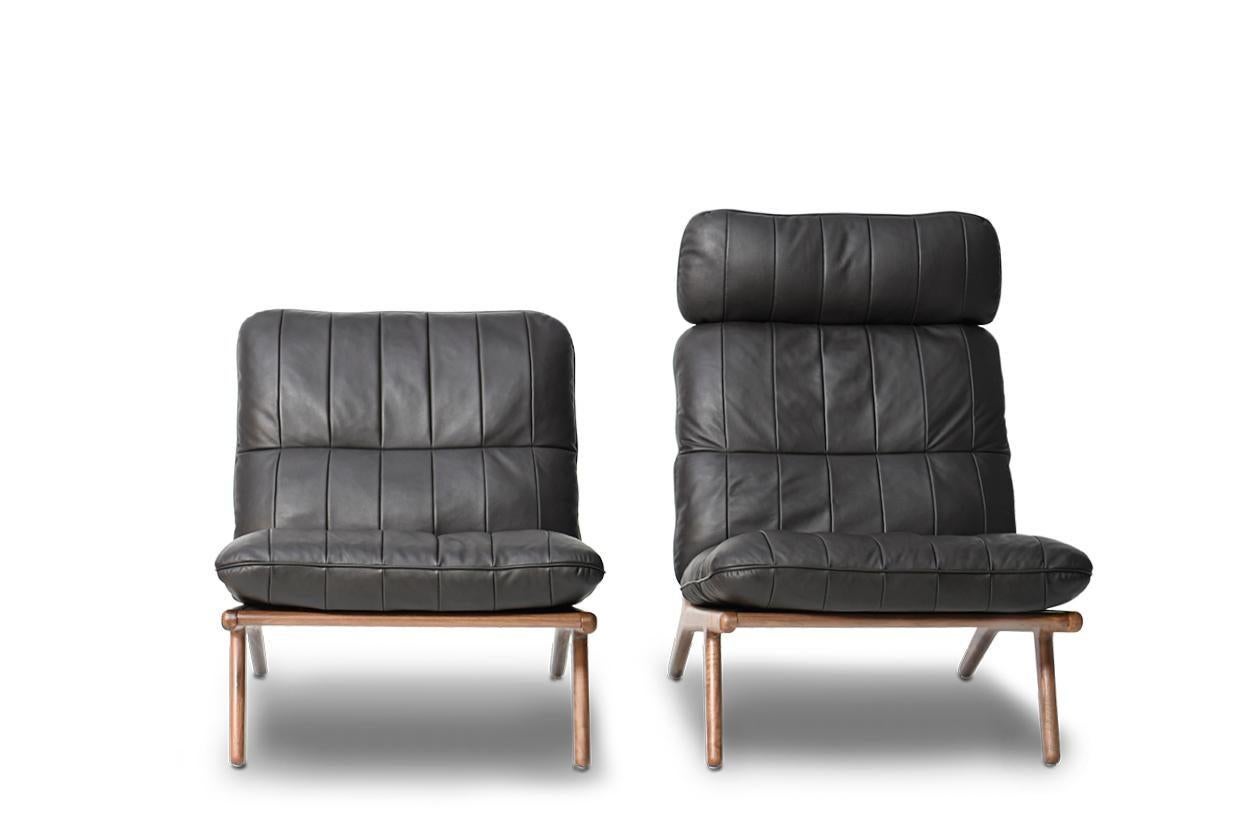 De Sede fauteuil DS 531 sans accoudoirs en tissu noir par De Sede Design- Team en vente 3