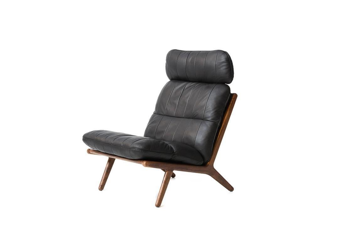 Modern De Sede DS 531 Chair without Armrest in Black Upholstery by De Sede Design-Team For Sale