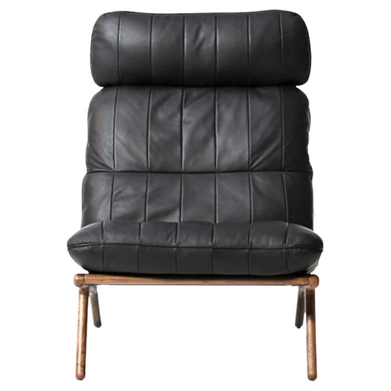 De Sede DS 531 Chair without Armrest in Black Upholstery by De Sede Design-Team For Sale