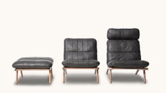 De Sede DS 531 Hocker mit schwarzer Polsterung von De Sede Design-Team