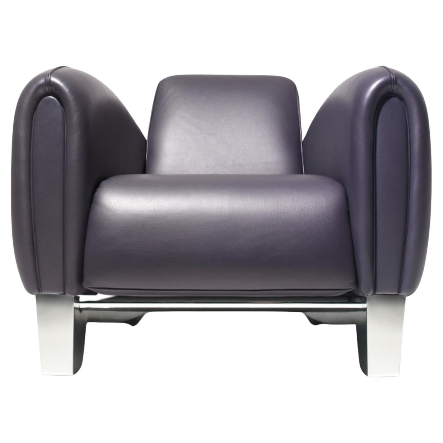 De Sede DS 57 Armchair in Umbra Leatehr Upholstery by Franz Romero