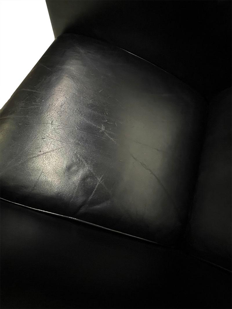 De Sede DS-57 Black Leather Chair by Franz Romero 5