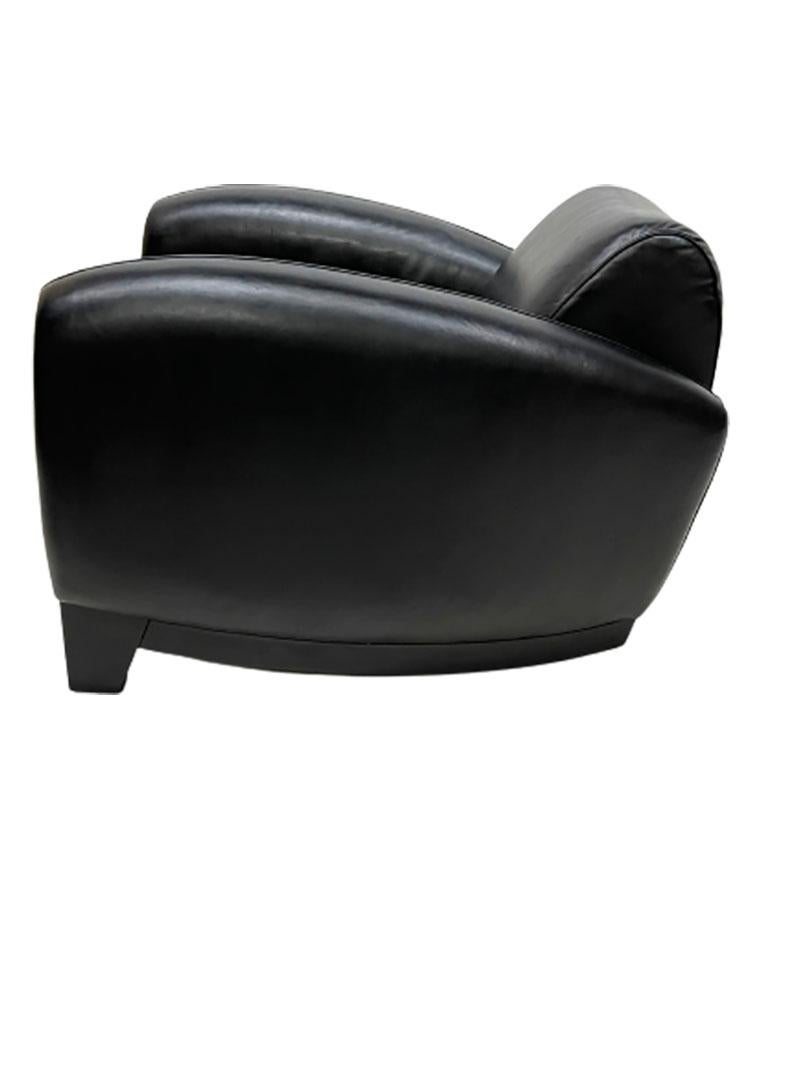 De Sede DS-57 Black Leather Chair by Franz Romero In Good Condition In Delft, NL