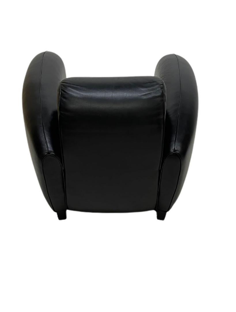 De Sede DS-57 Black Leather Chair by Franz Romero 2