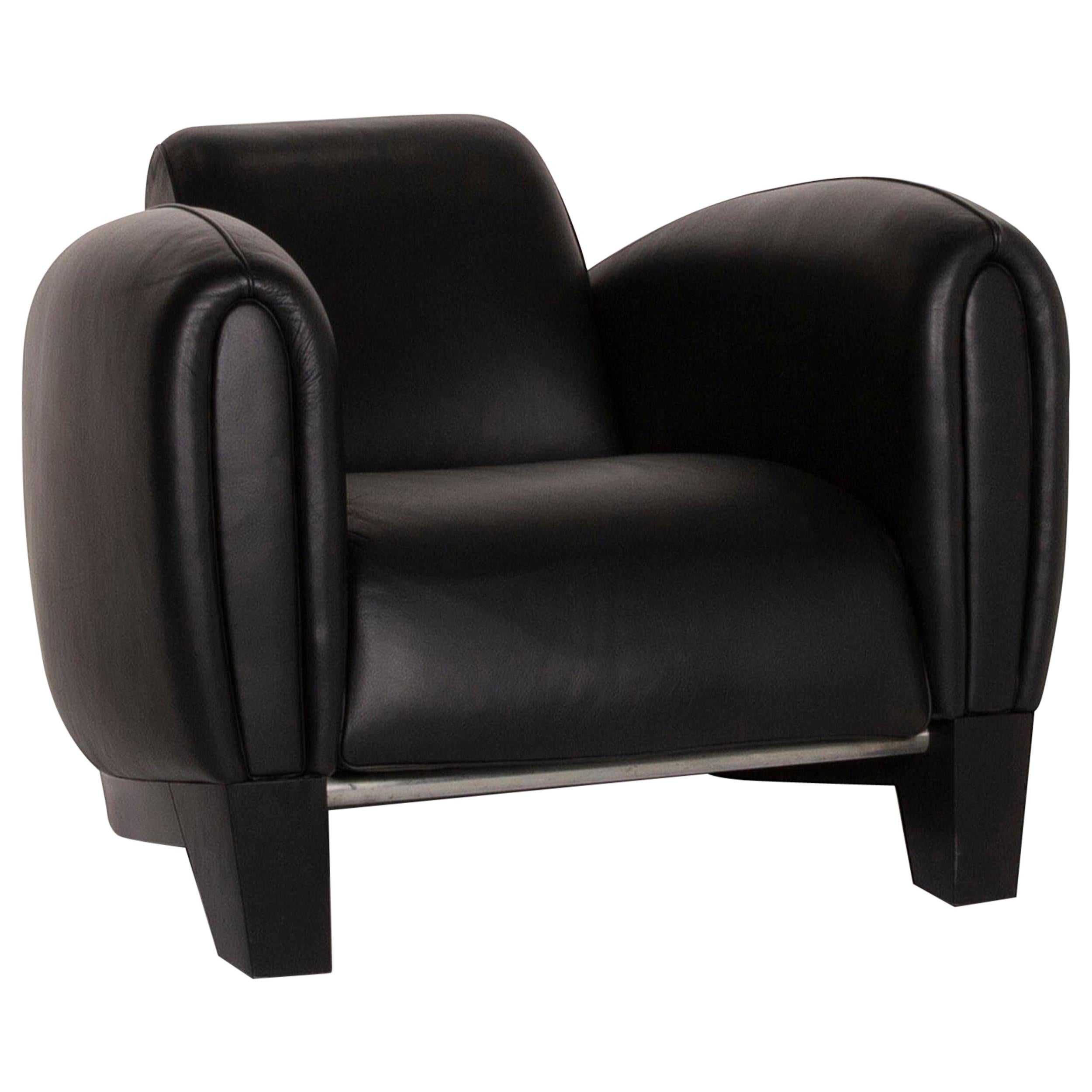 De Sede Ds 57 Leather Armchair Black For Sale