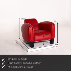 De Sede DS 57 Leather Armchair Red