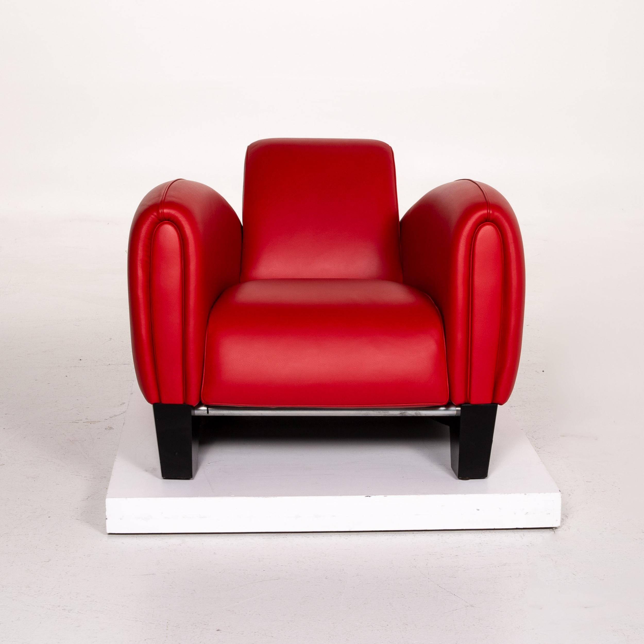 De Sede DS 57 Leather Armchair Red For Sale 2