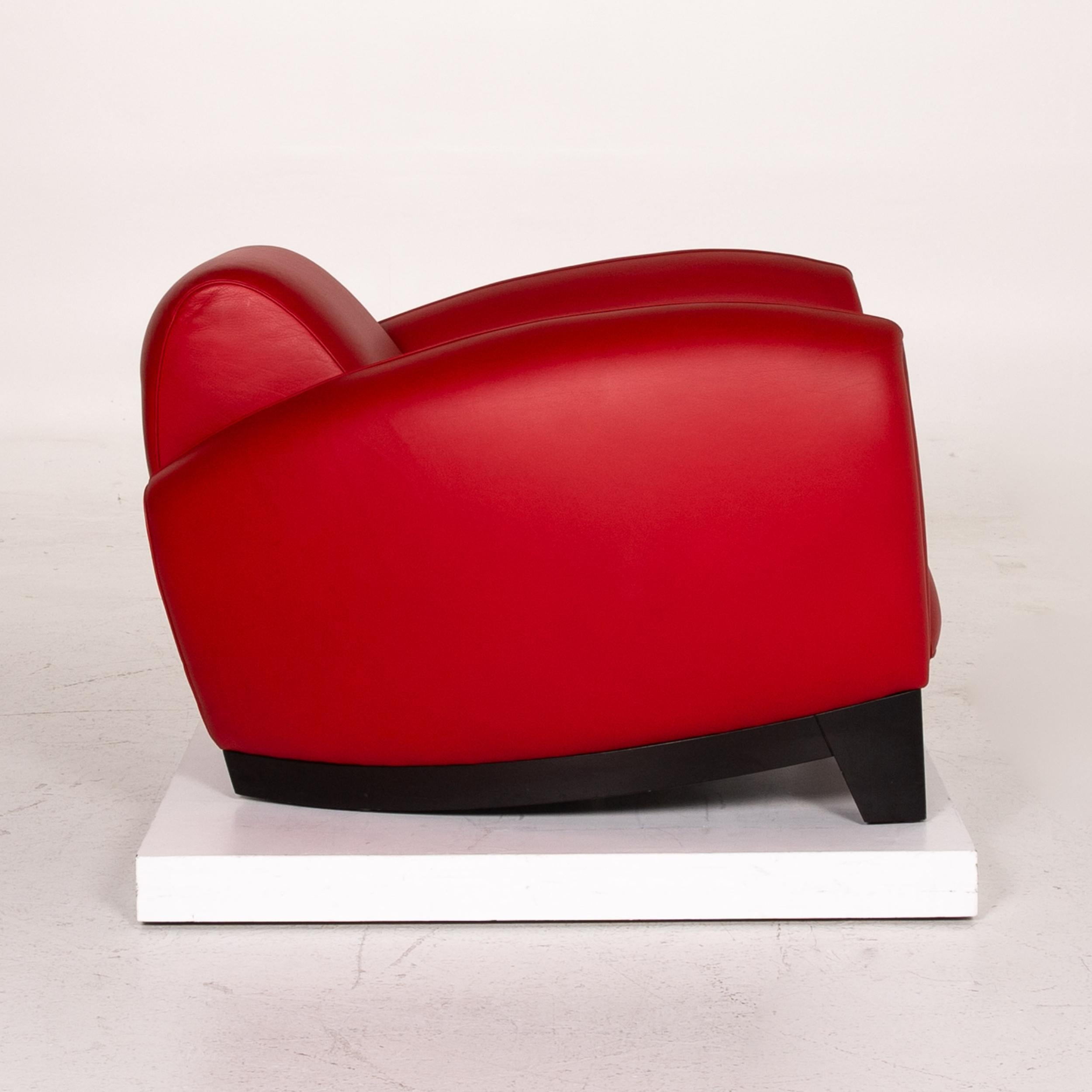 De Sede DS 57 Leather Armchair Red For Sale 1