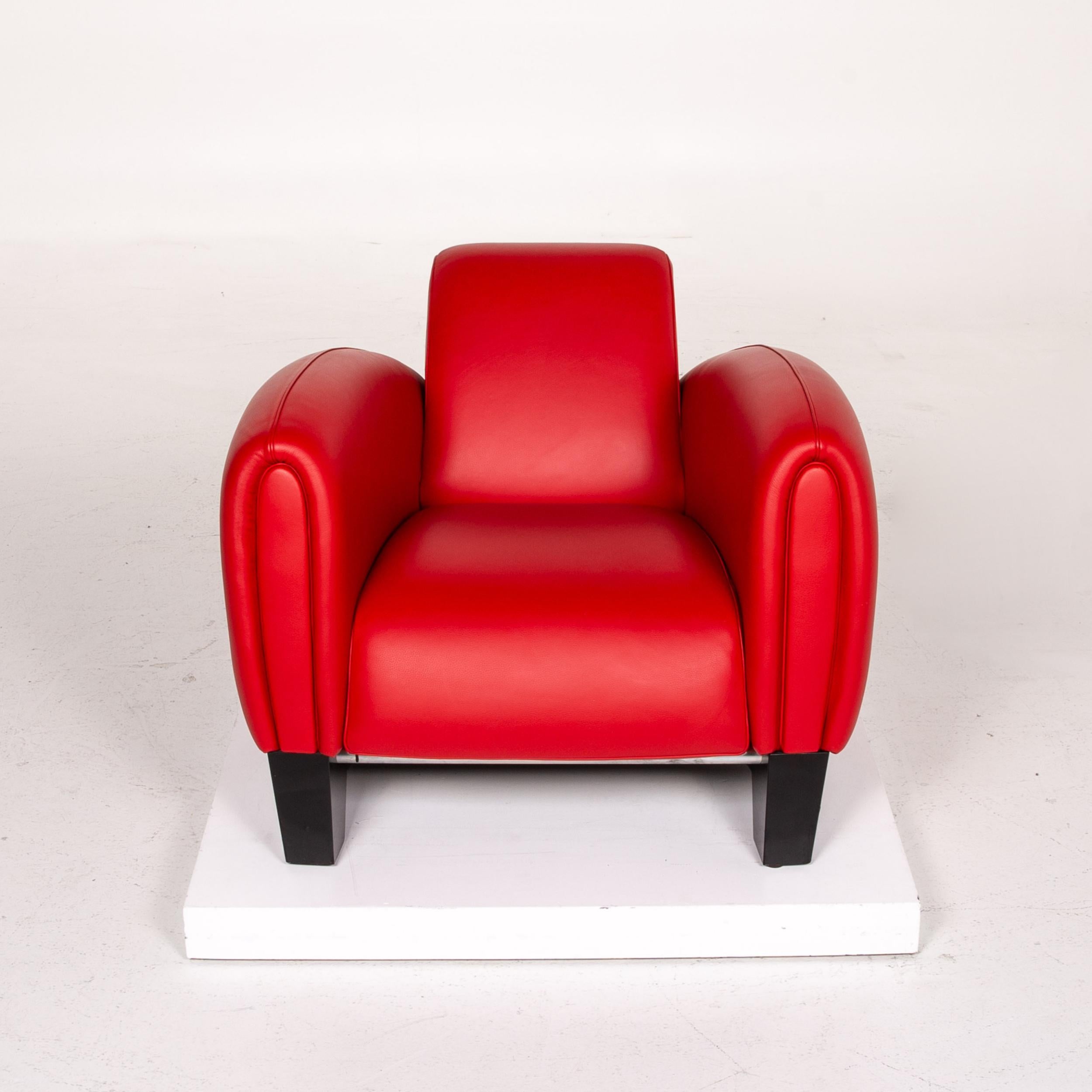 De Sede DS 57 Leather Armchair Red For Sale 3