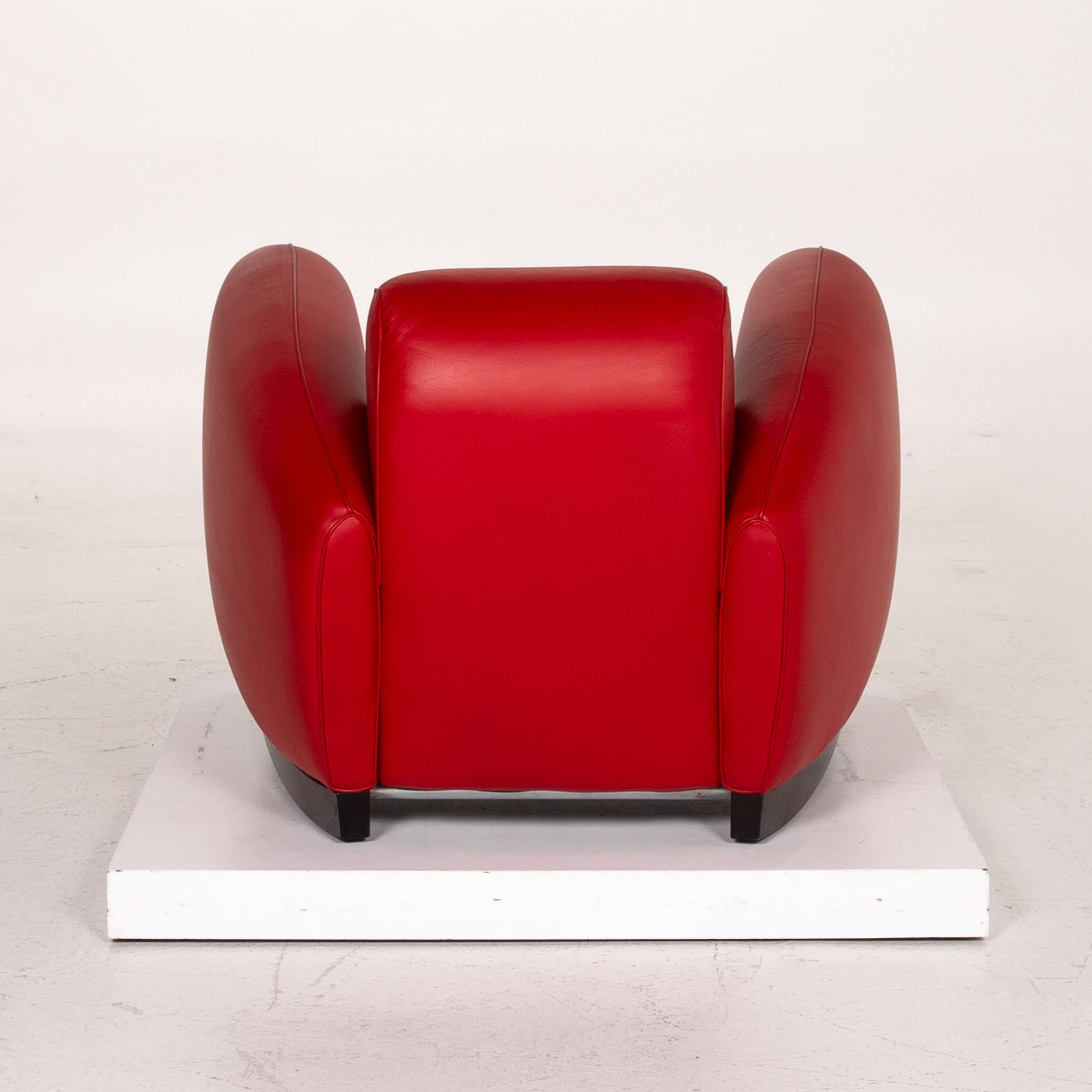 De Sede DS 57 Leather Armchair Red For Sale 2
