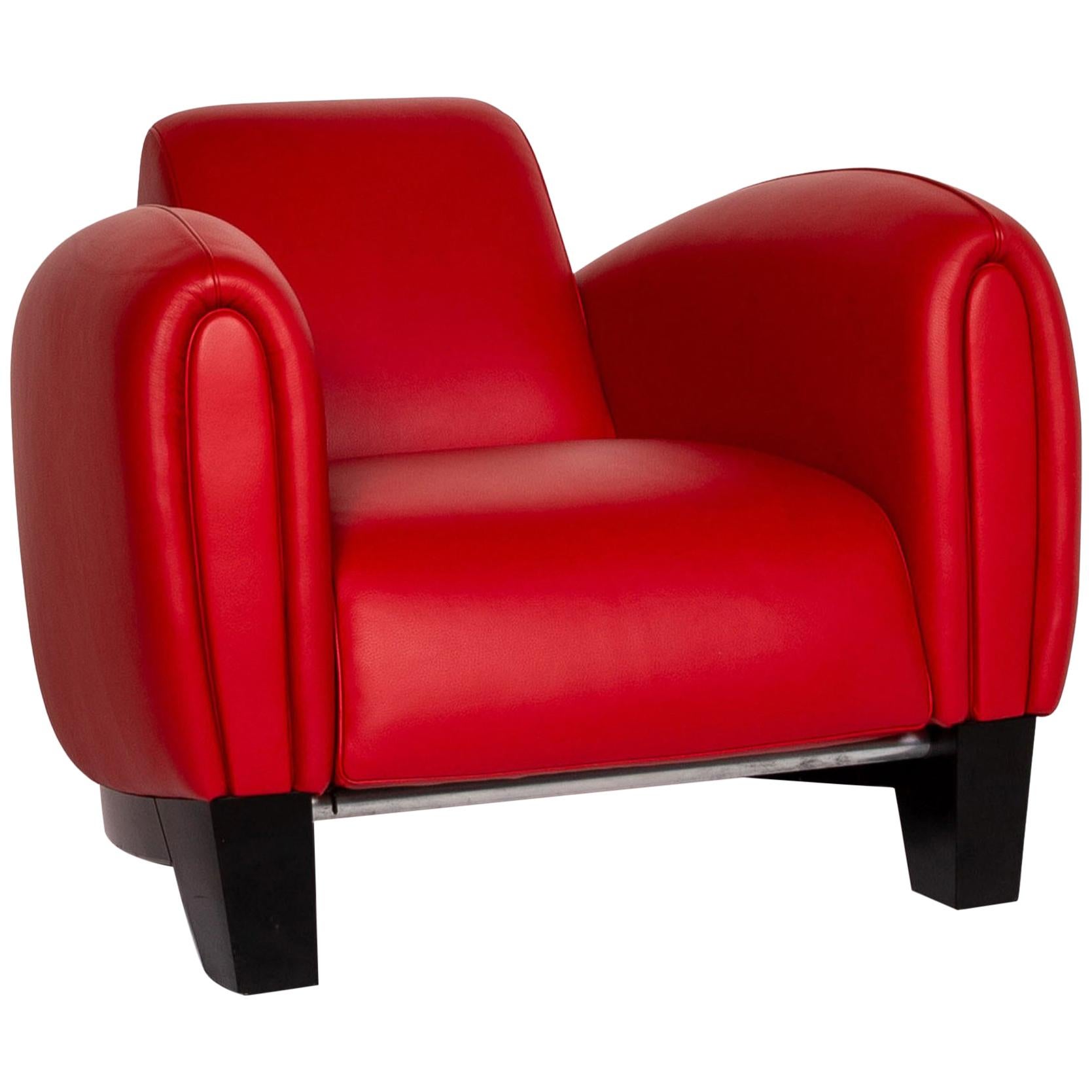 De Sede DS 57 Leather Armchair Red For Sale