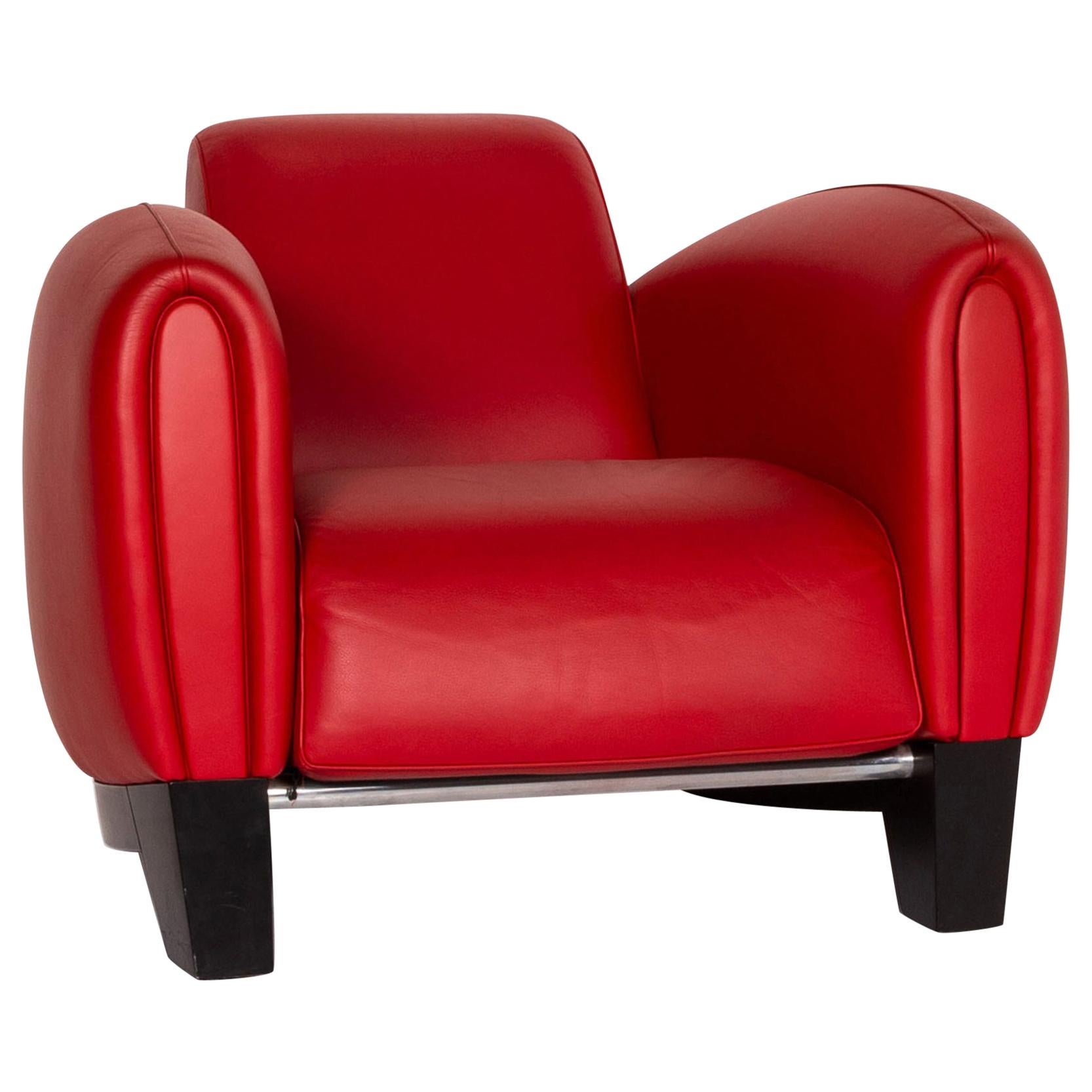 De Sede DS 57 Leather Armchair Red For Sale