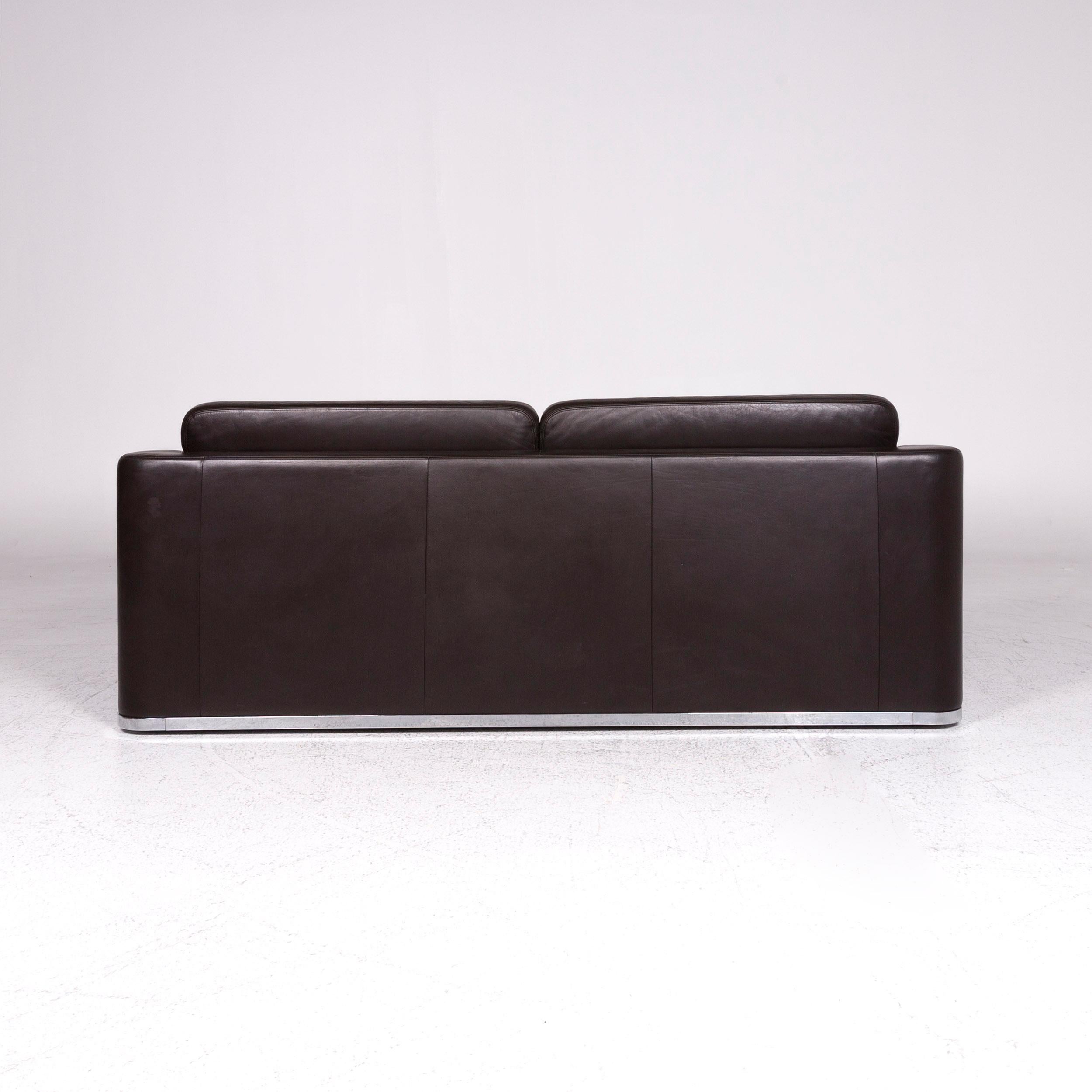 De Sede Ds 6 Leather Sofa Brown Two-Seat Couch For Sale 5