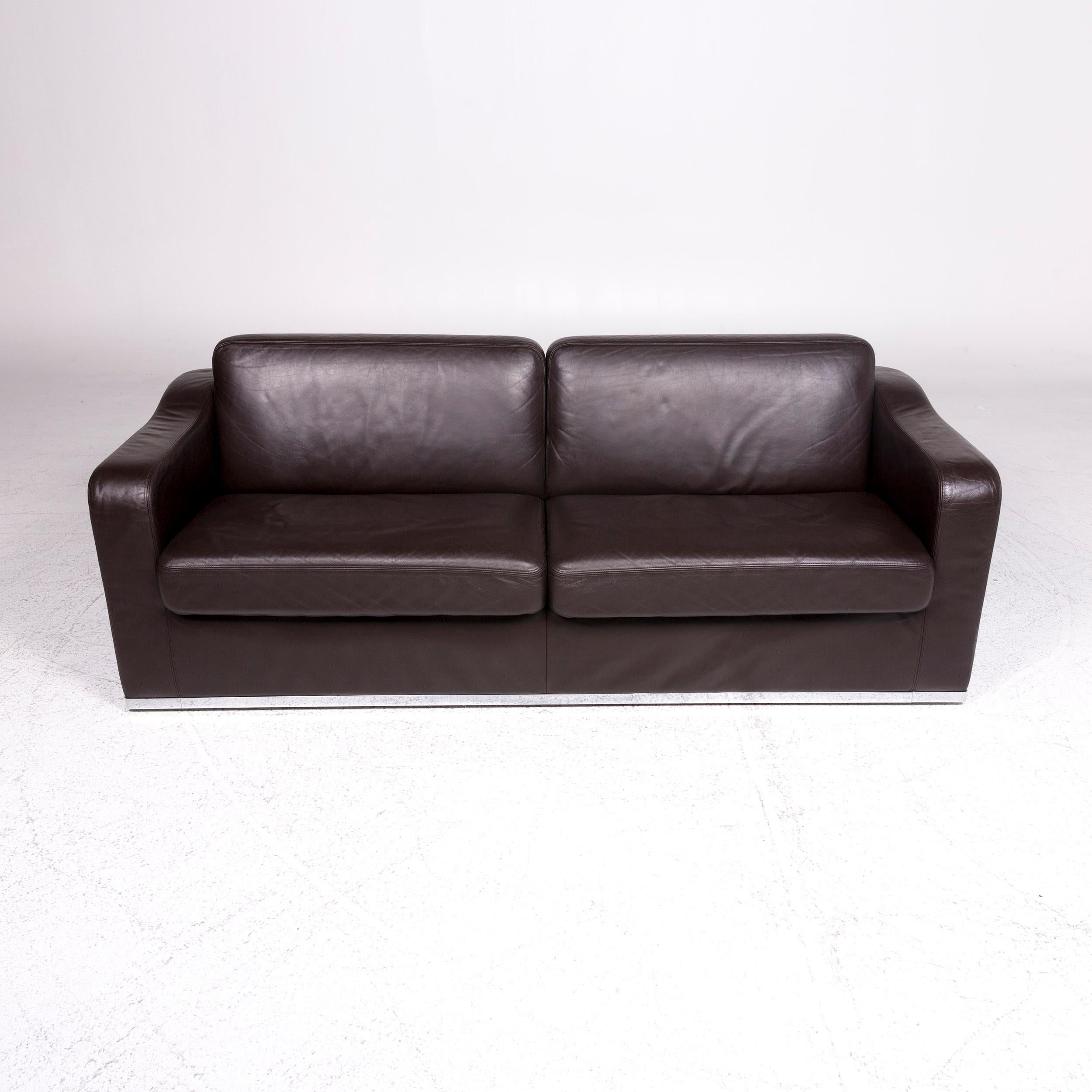 De Sede Ds 6 Leather Sofa Brown Two-Seat Couch For Sale 2
