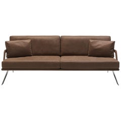 De Sede DS-60/03 Sofa mit brauner Lederpolsterung von Gordon Guillaumier