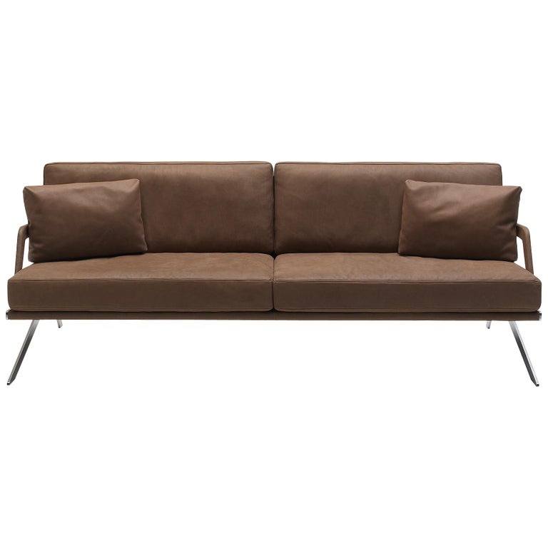 De Sede DS-60/03 Sofa in Brown Leather Upholstery by Gordon Guillaumier For  Sale at 1stDibs