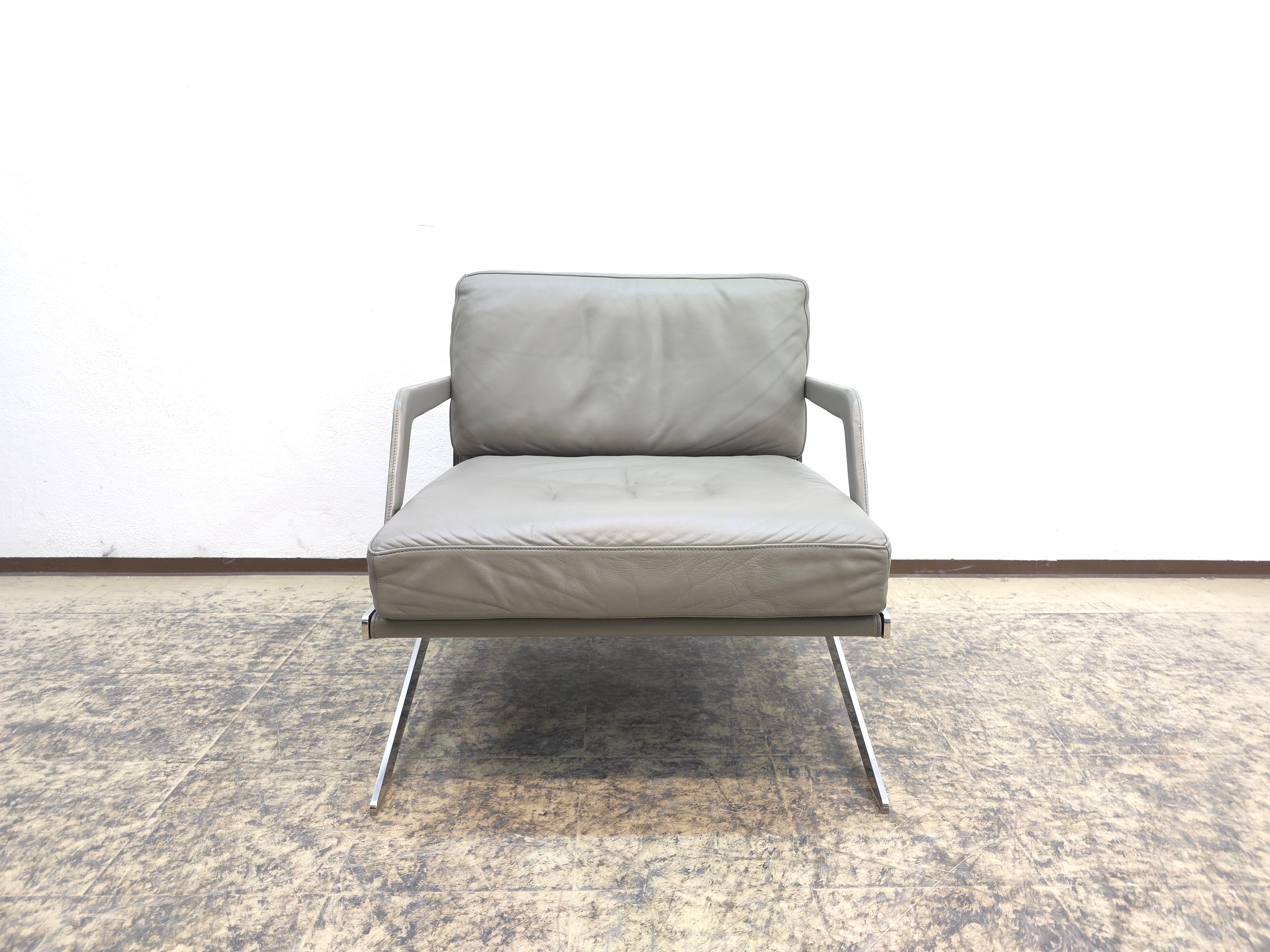 De Sede DS-60 Ledersessel Grau Designklassiker Blickfang For Sale 6