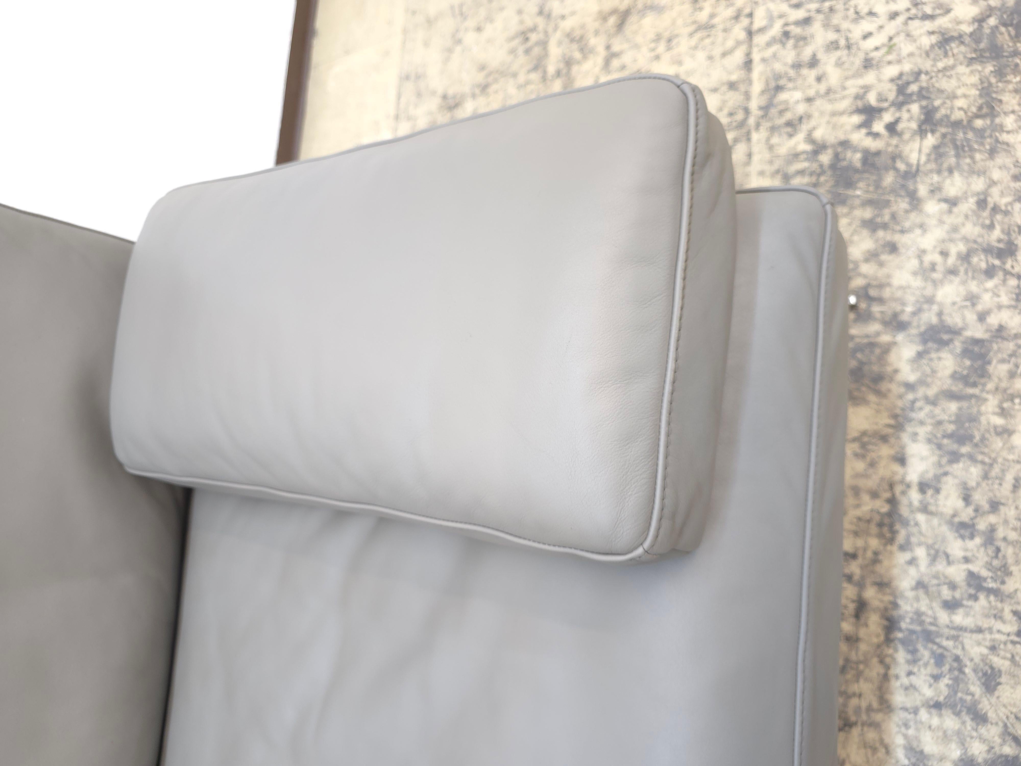 De Sede DS-60 Ledersofa Grau Designklassiker Blickfang For Sale 5