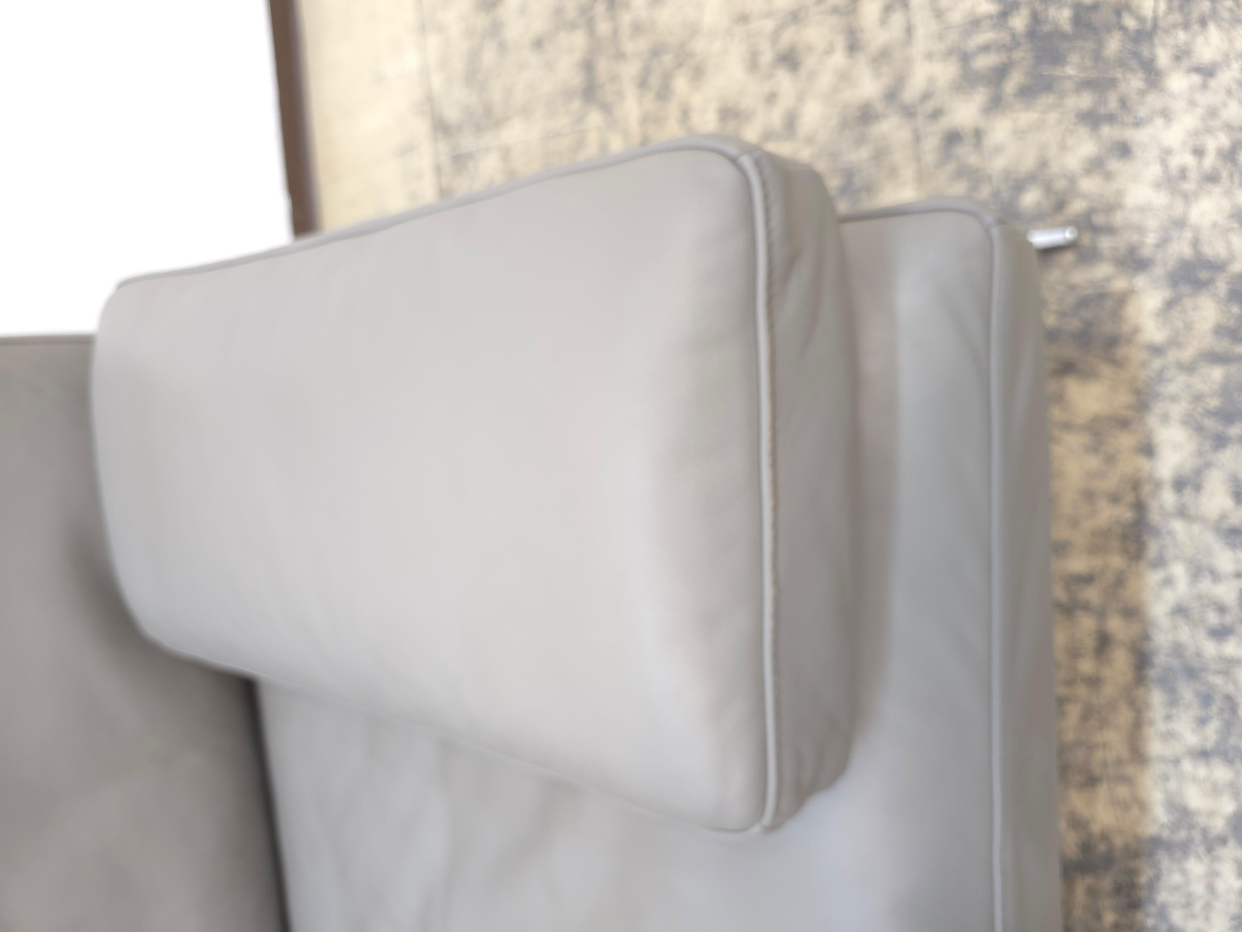 Metal De Sede DS-60 Ledersofa Grau Designklassiker Blickfang For Sale