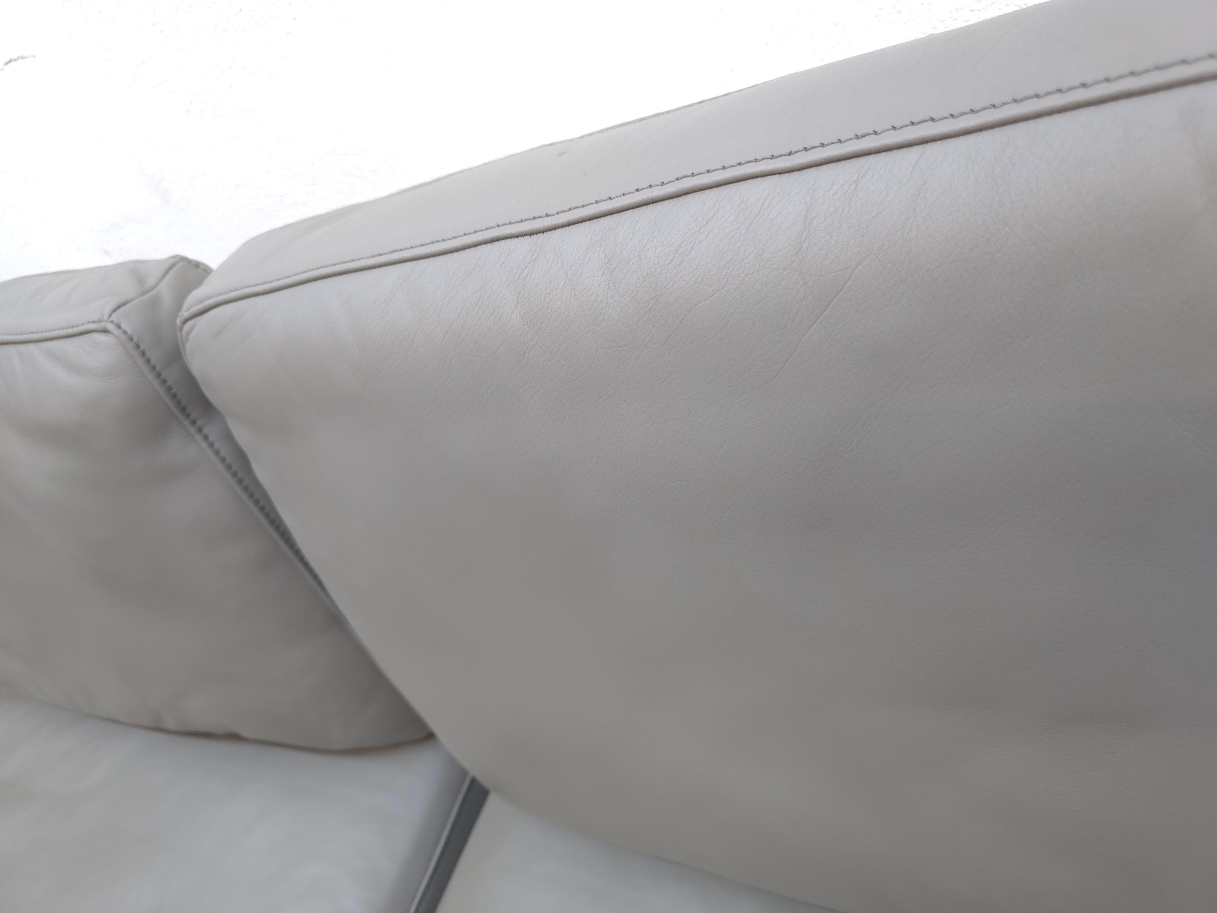 De Sede DS-60 Ledersofa Grau Designklassiker Blickfang For Sale 2