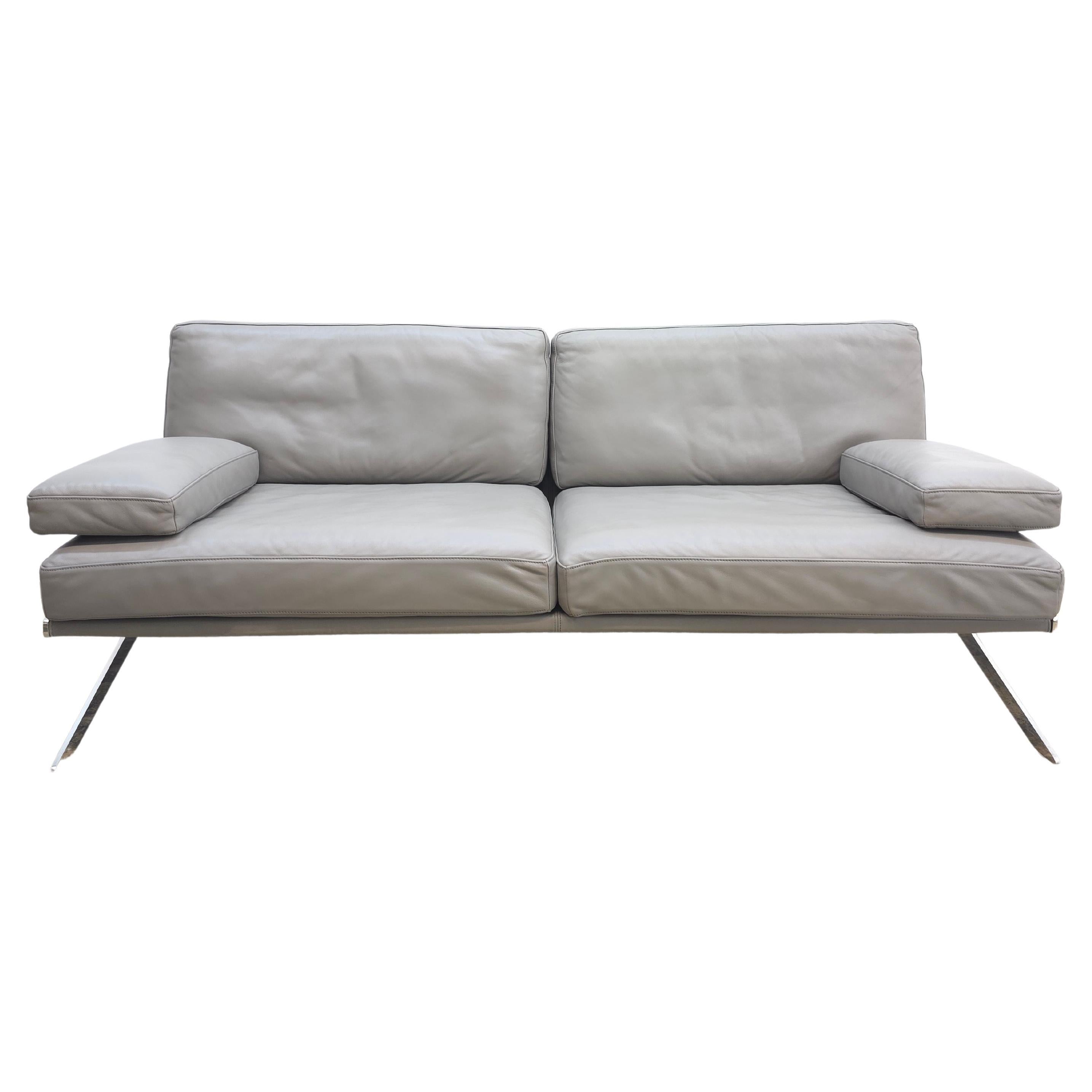 De Sede DS-60 Ledersofa Grau Designklassiker Blickfang