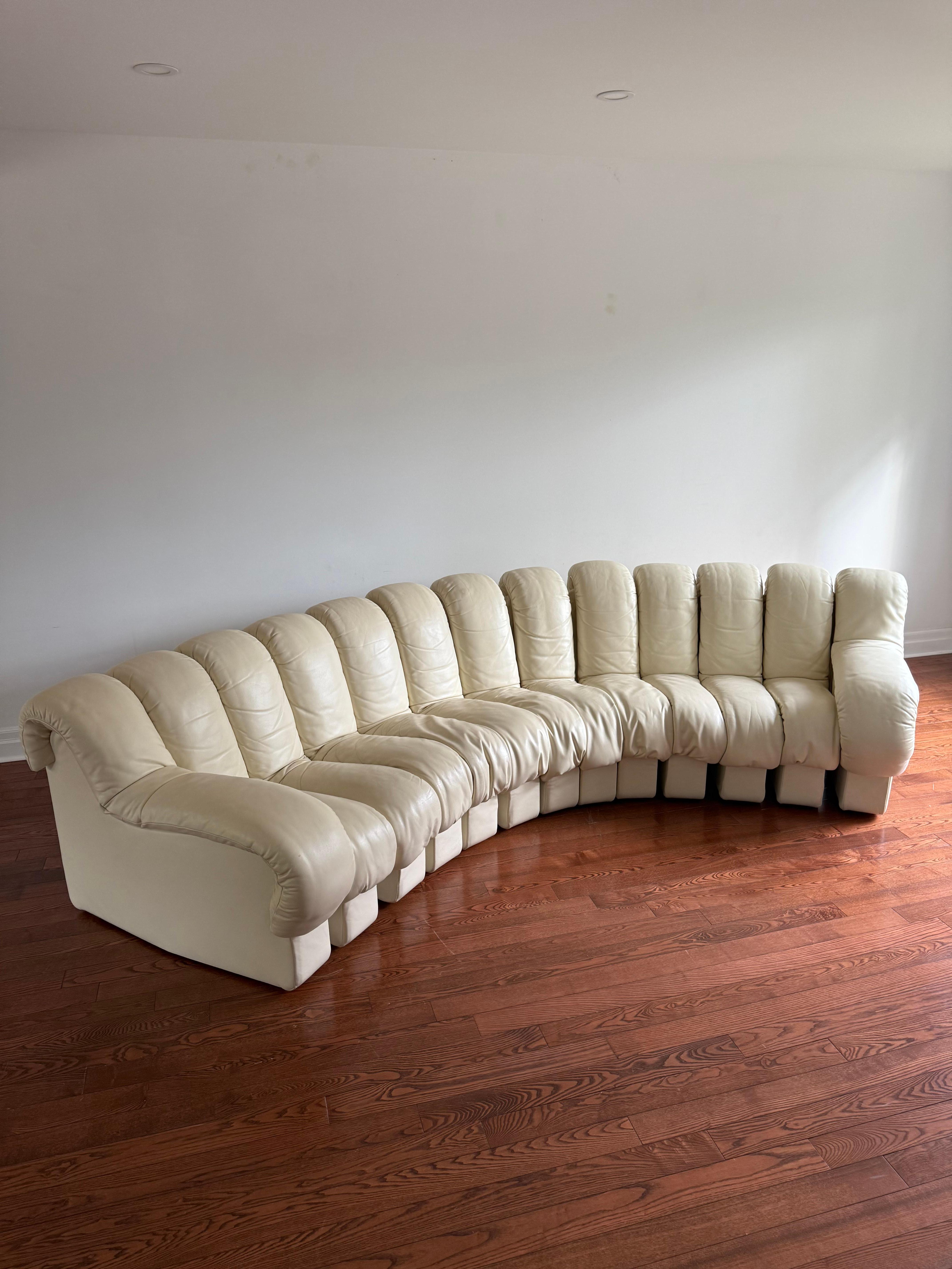 Swiss de Sede DS-600 13 Element ''Non Stop'' Sectional Sofa by Ueli Berger, Eleanora P For Sale
