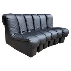 de Sede DS-600 modular sofa in Black living leather (NEW/2023)