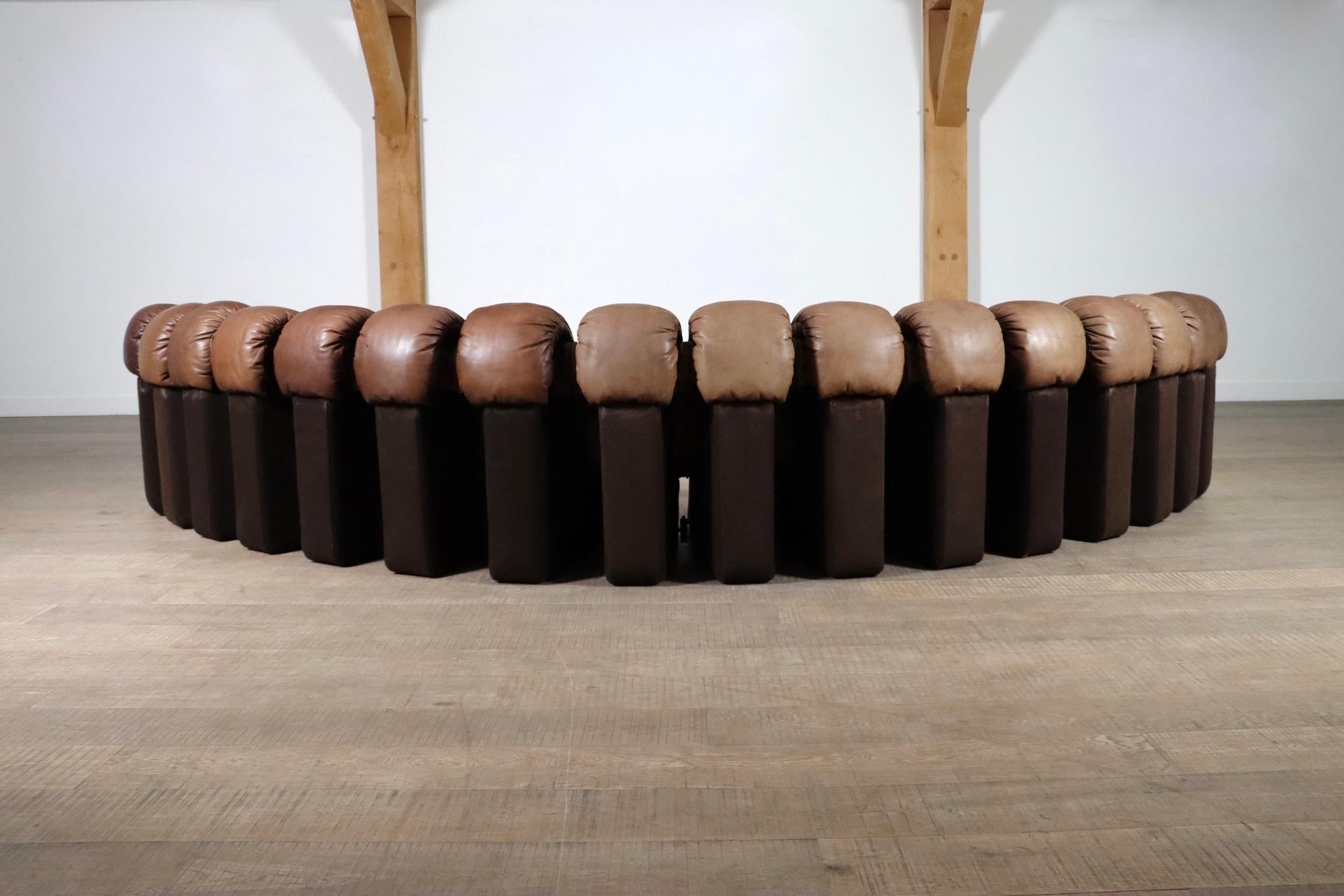 De Sede DS 600 Non-Stop Leather Sofa Heinz Ulrich, Ueli Berger, Eleonora Peduzzi 6
