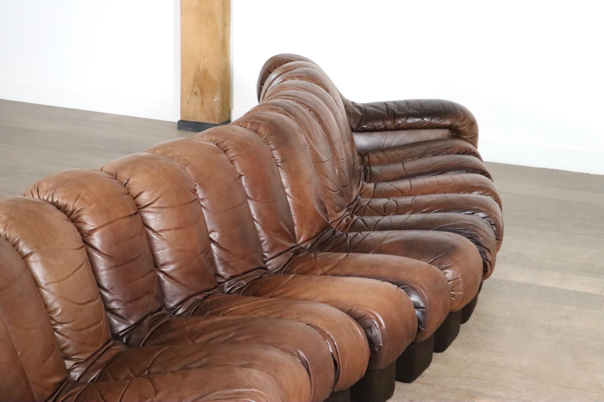 De Sede DS 600 Non-Stop Leather Sofa Heinz Ulrich, Ueli Berger, Eleonora Peduzzi 3