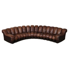 De Sede DS 600 Non-Stop Leather Sofa Heinz Ulrich, Ueli Berger, Eleonora Peduzzi