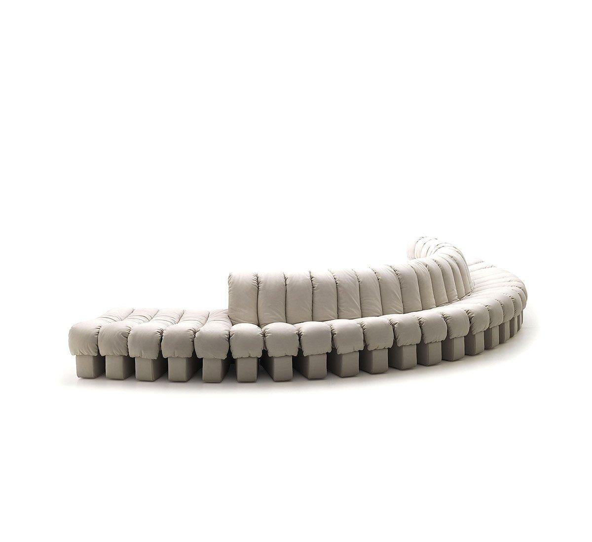 Modulares De Sede DS-600 Non-stop-Sofa in Blau mit verstellbaren Elementen (21. Jahrhundert und zeitgenössisch) im Angebot