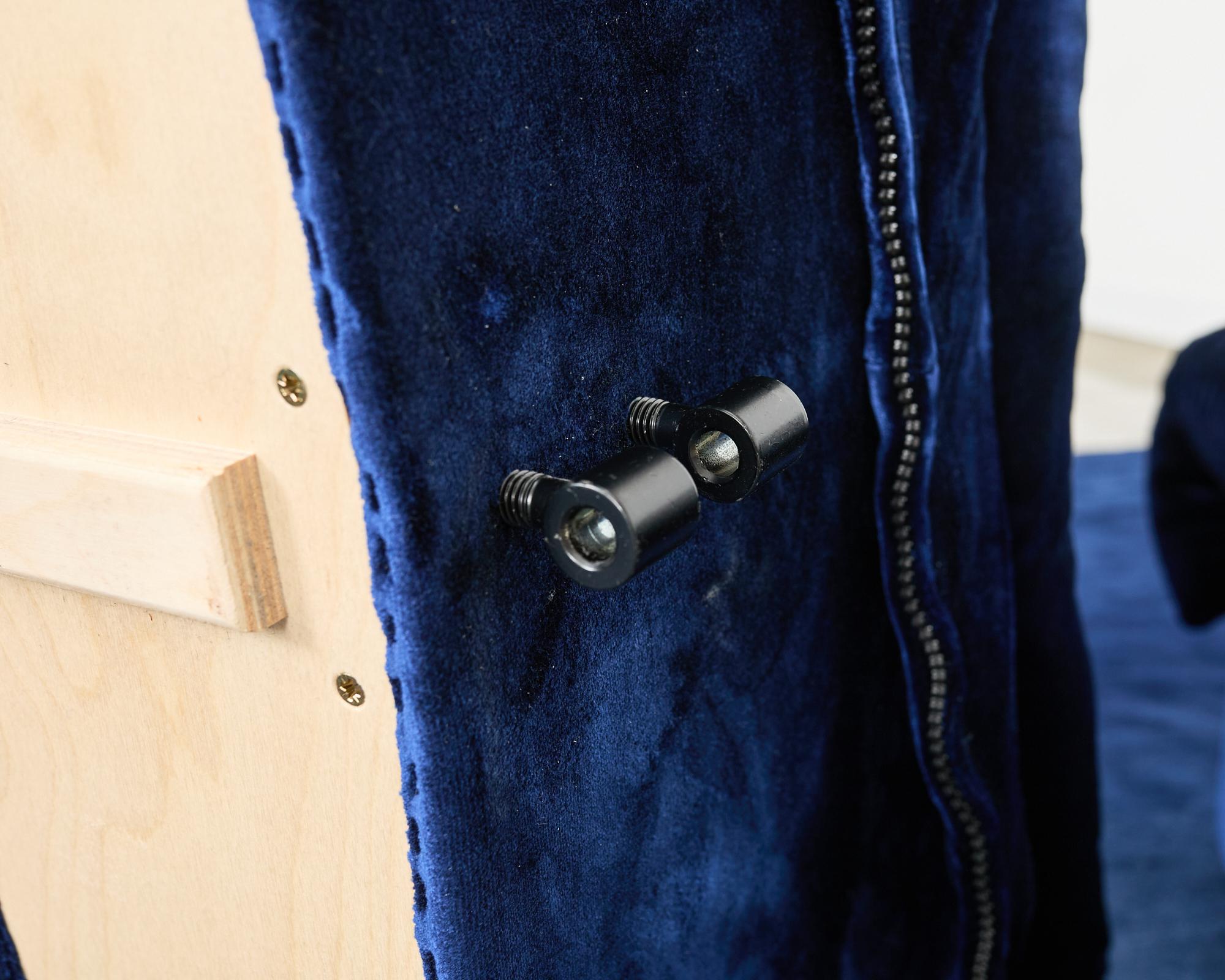 De Sede DS-600 Sofá Non Stop Modular Terciopelo Azul 38 Elementos en venta 6