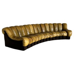 De Sede DS-600 '' Non Stop'' Sechsteiliges Sofa, 1970er Jahre, frühes Modell, 14er-Set