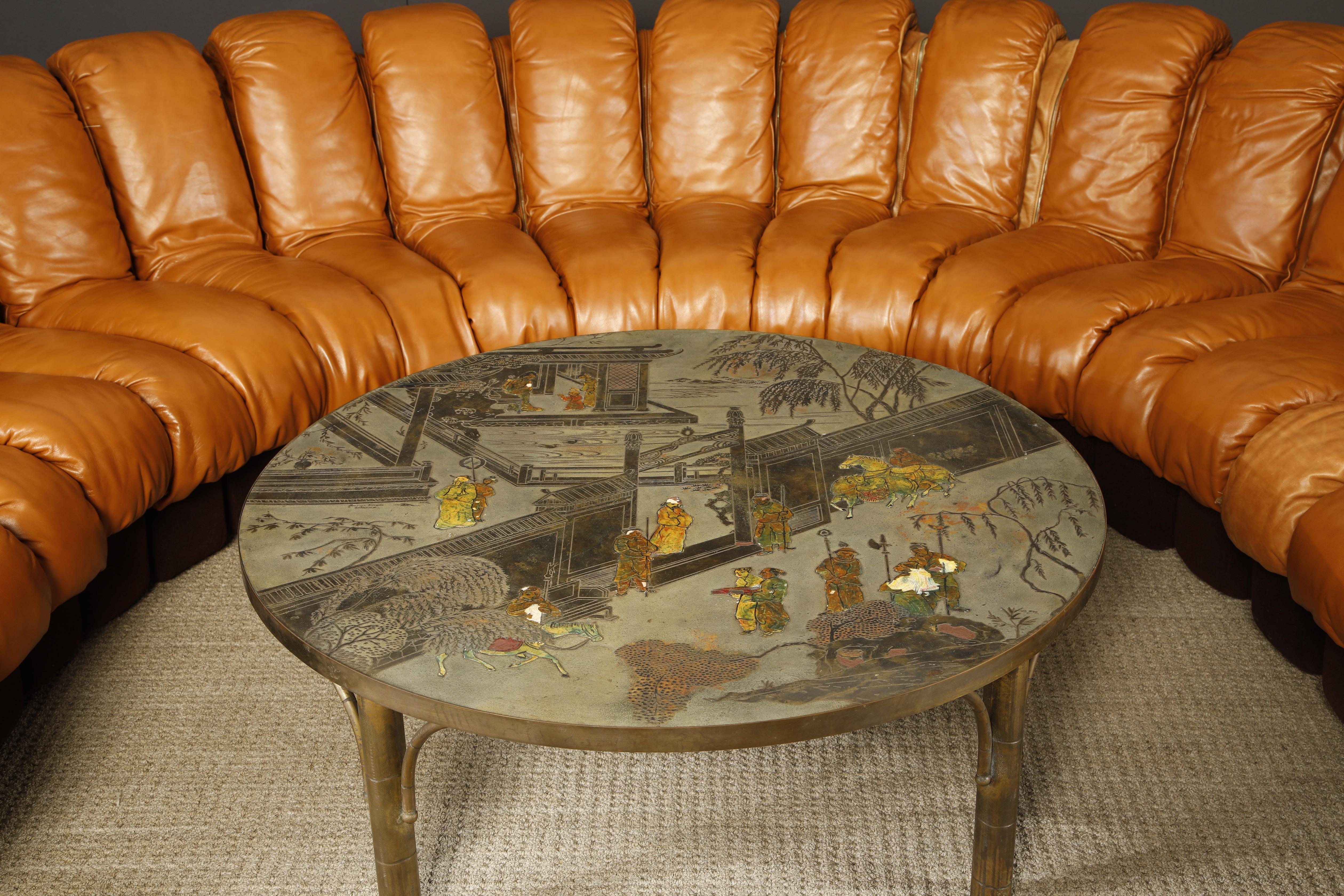 De Sede DS-600 'Non-Stop Sectional Sofa' in Cognac Leather, 22 Elements, Signed 2