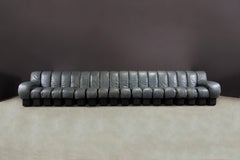 De Sede DS-600 'Non-Stop Sectional Sofa' in Grey Leather, 18 Elements