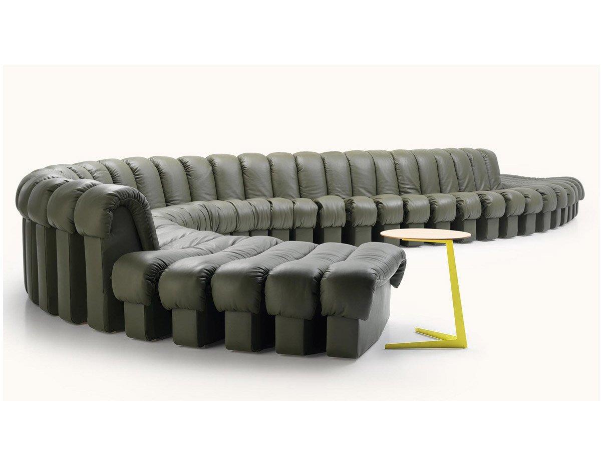 XXIe siècle et contemporain Canapé modulaire De Sede DS-600 de forme non-stop avec éléments réglables en vente