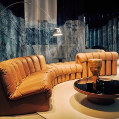 De Sede DS-600 "Nonstop" Shape Modular Sofa in Leder und verstellbaren Elementen