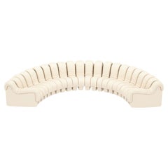 De Sede DS-600 “Non-stop” Shape Modular Sofa in White Leather