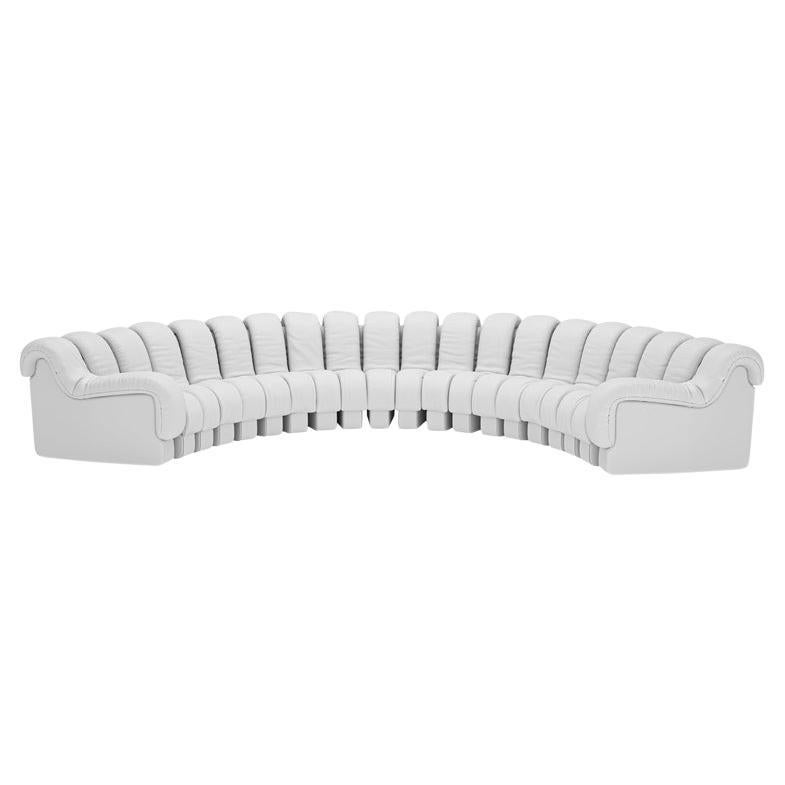 De Sede DS-600  “Non-stop” Shaped Modular Sofa in Adjustable Elements For Sale