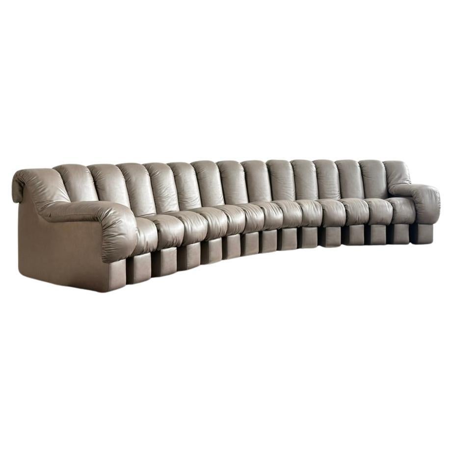 De Sede DS-600 Non-Stop Sofa – Special Edition Chrome Leather